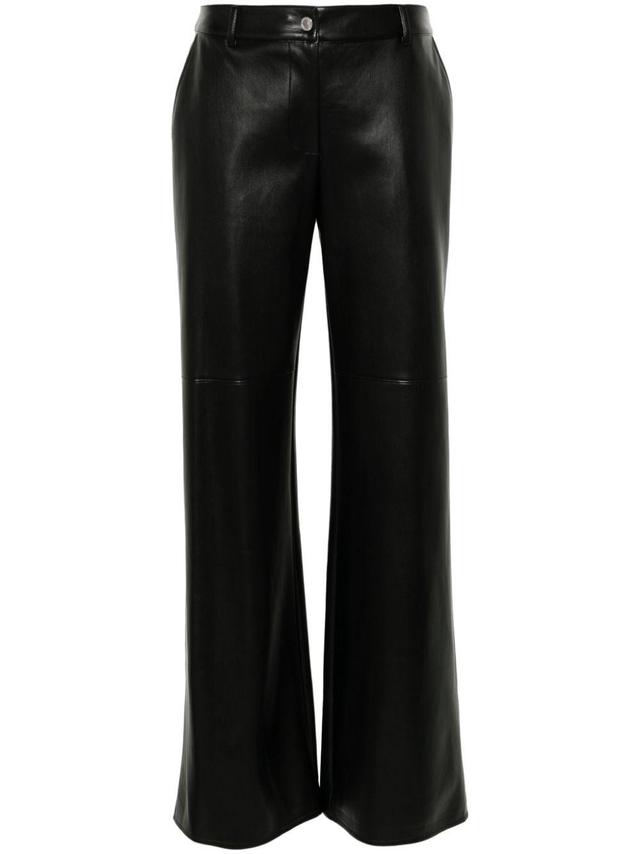 faux-leather flared trousers Product Image