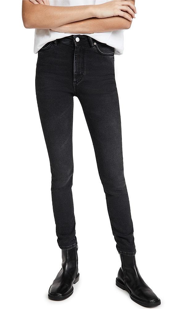 Acne Studios Peg Used Black Jeans | Shopbop Product Image