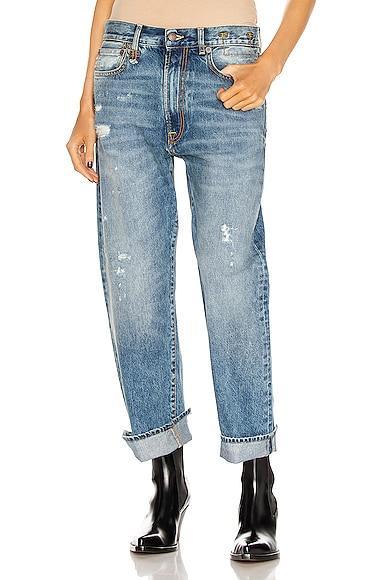 Womens Distressed Boyfriend Jeans Product Image