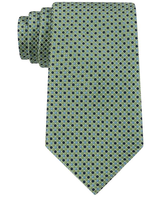 Tommy Hilfiger Mens Micro-Pattern Neat Silk Tie Product Image