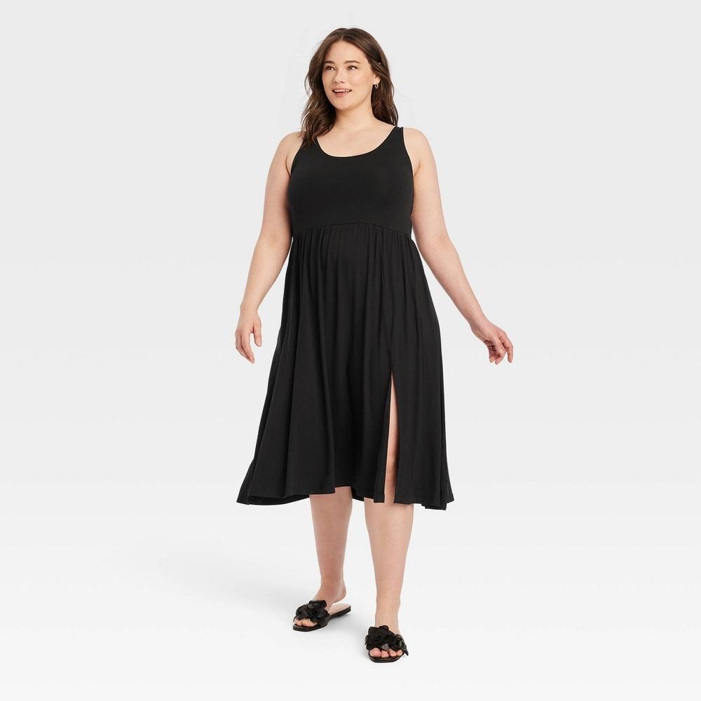 Womens Midi Ballet Dress - A New Day Black 4X Product Image