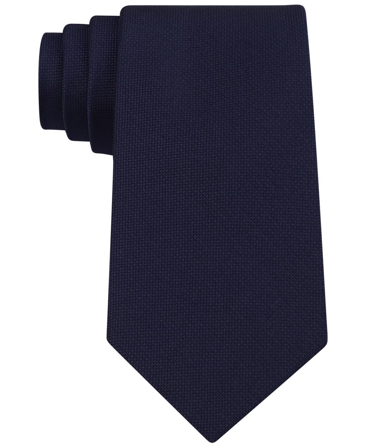 Mens Calvin Klein Silver Spun Solid Slim Tie Product Image