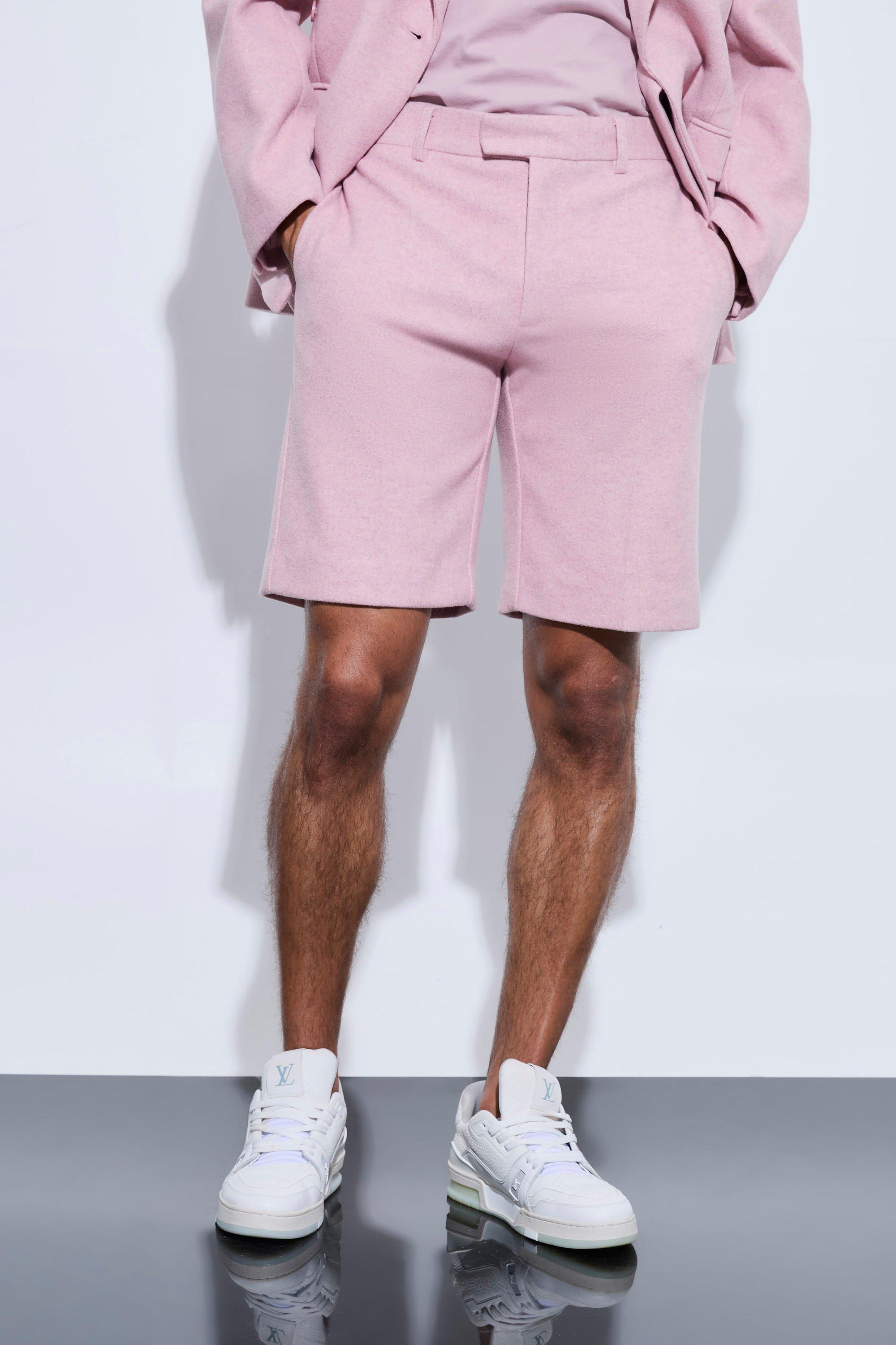 Wool Look Tailored Shorts | boohooMAN USA Product Image