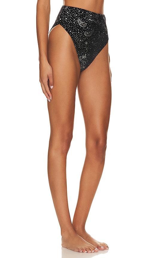 BEACH RIOT Highway Bikini Bottom in Black. Product Image