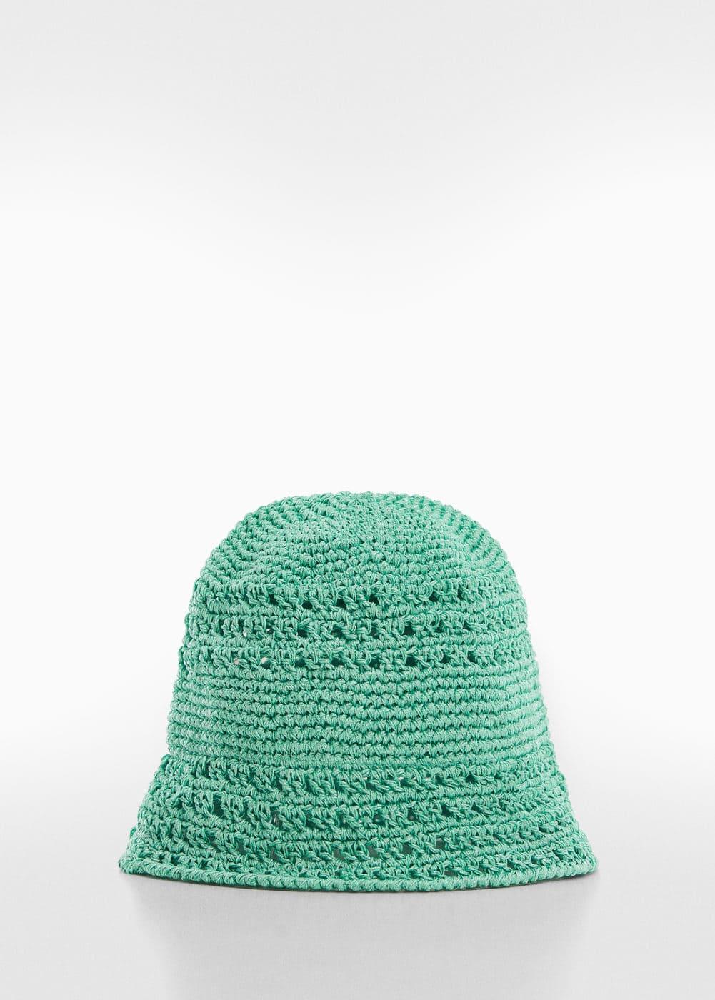 MANGO - Crochet bucket hat - One size - Women Product Image