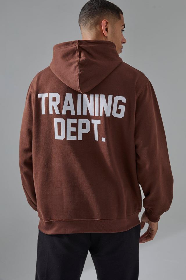 Man Active Training Dept Oversized Hoodie | boohooMAN USA Product Image