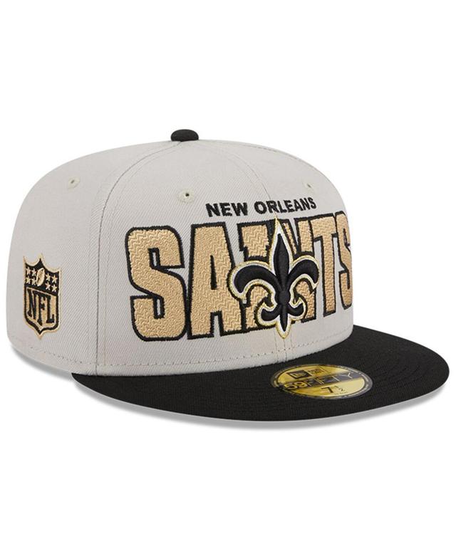 Mens New Era Stone New Orleans Saints 2023 Nfl Draft On Stage 59FIFTY Fitted Hat - Stone Product Image