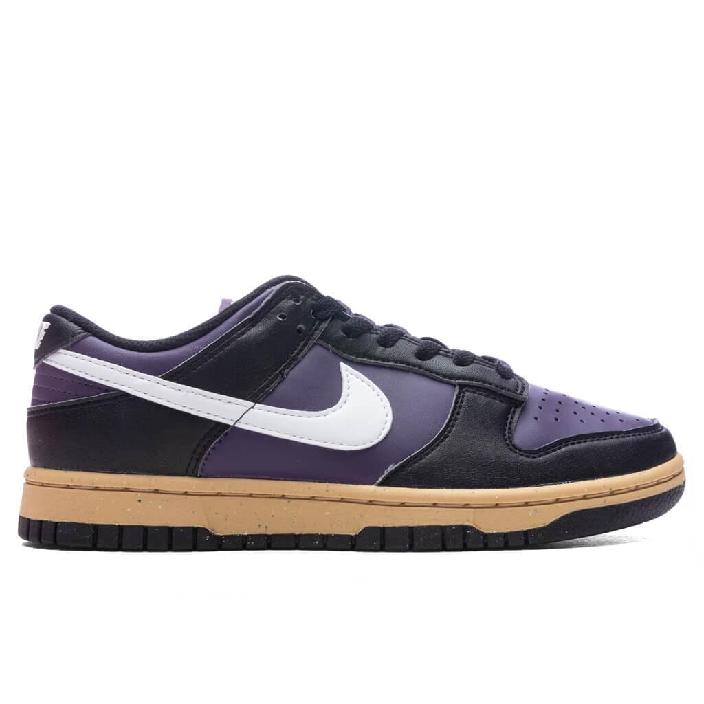 Dunk Low Women's - Dark Raisin/White/Black Female Product Image