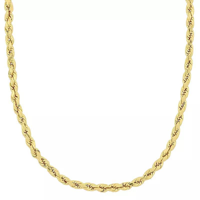 Stella Grace 10k Gold Rope Chain Necklace, Womens Product Image