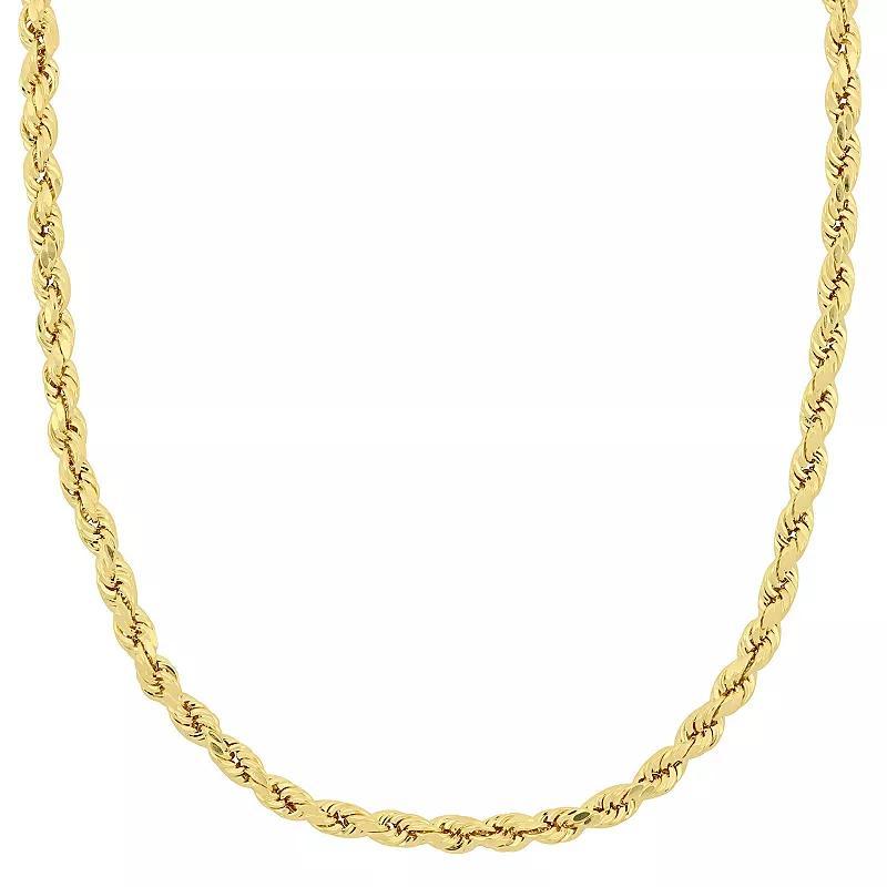 Stella Grace 10k Gold Rope Chain Necklace, Womens Product Image