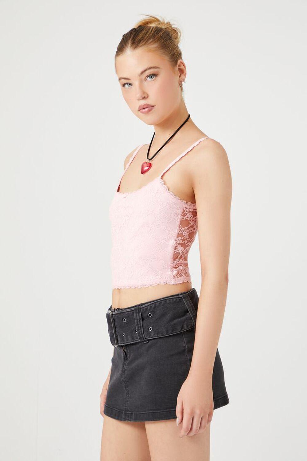 Rosette Lace Cropped Cami | Forever 21 Product Image