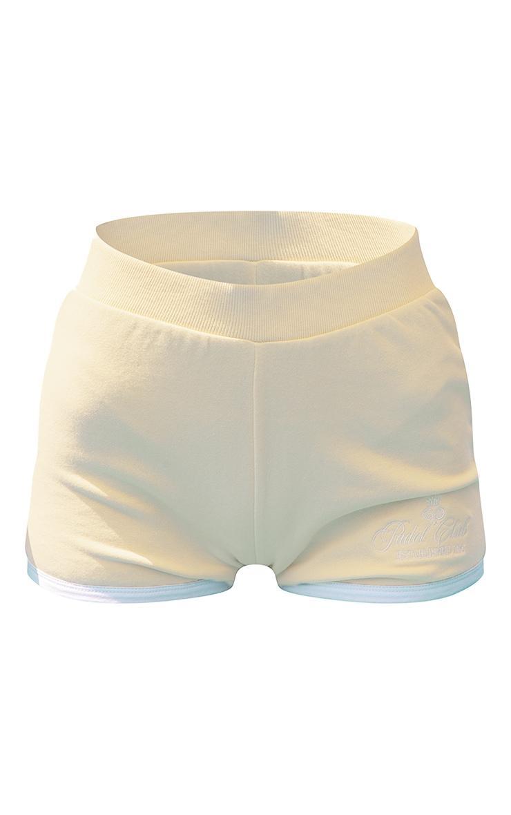 PLT SPORT Lemon Contrast Binding Loopback Mini Shorts Product Image