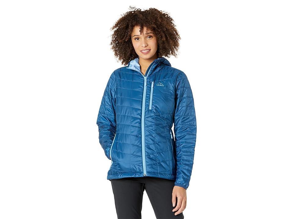 L.L.Bean Primaloft Packaway Hooded Jacket (Dark Marine ) Women's Clothing Product Image