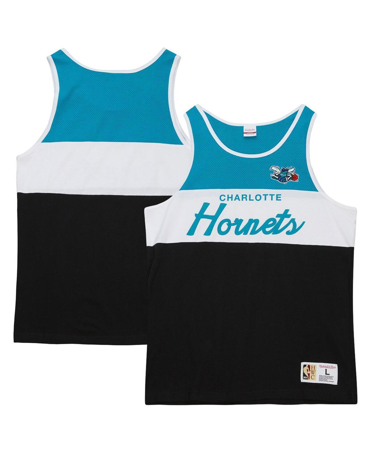 Mens Mitchell & Ness Black Charlotte Hornets Special Script Tank Top Product Image