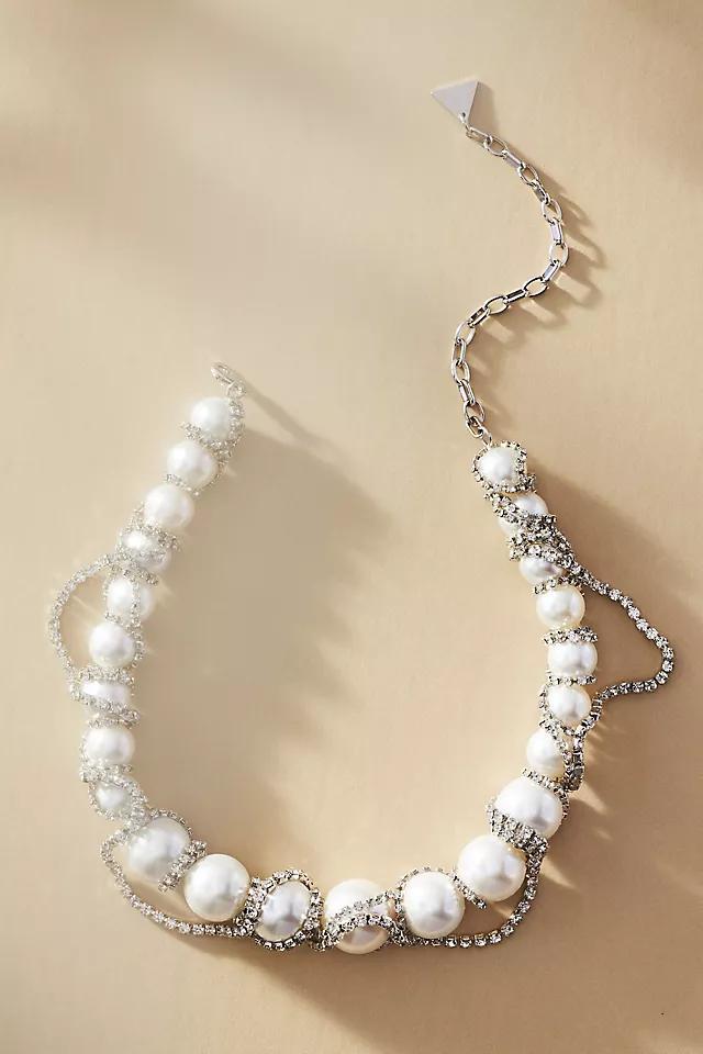 Pearl & Rhinestone Necklace Product Image