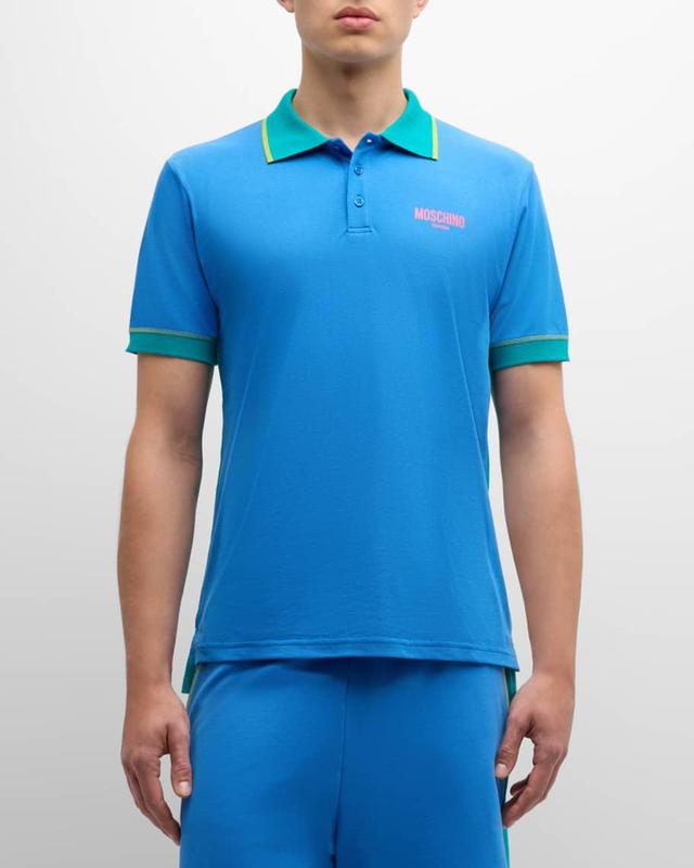 Mens Tipped Colorblock Polo Shirt Product Image