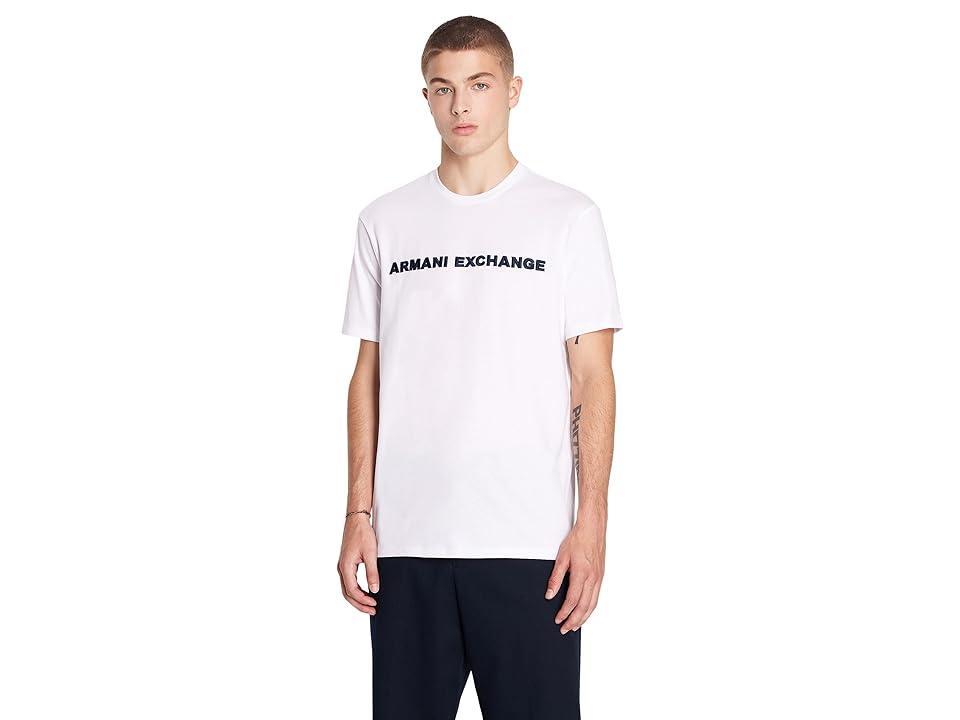 Armani Exchange Textured Logo Tee Men's Clothing Product Image