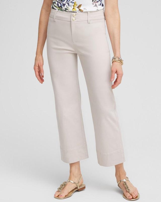 Women's Trapunto Wide Leg Cropped Pants Product Image