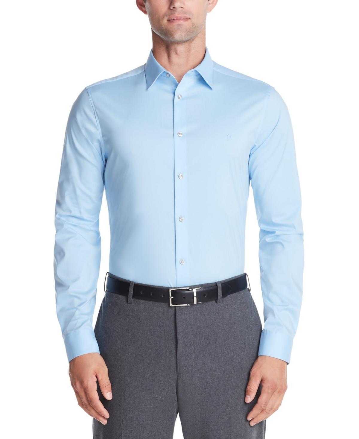 Calvin Klein Mens Slim-Fit Stretch Dress Shirt, Online Exclusive Created for Macys Product Image