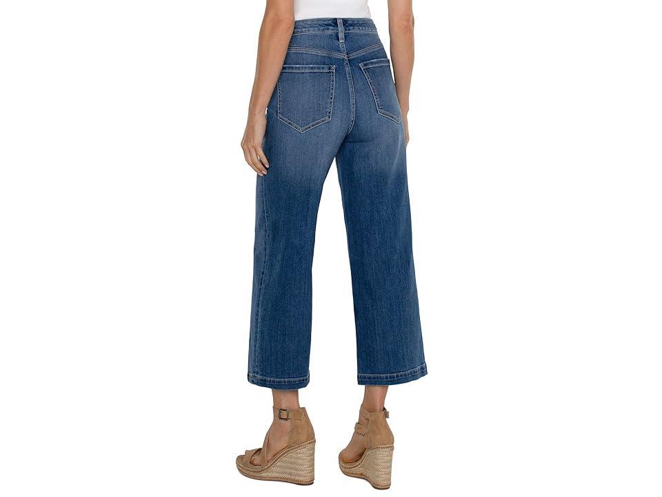 Liverpool Los Angeles Stride Hight Rise Wide Leg with Seam Detail Eco Denim (Newcastle) Women's Jeans Product Image