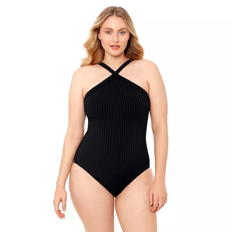 Womens S3 Swim High Neck One-Piece Swimsuit Product Image