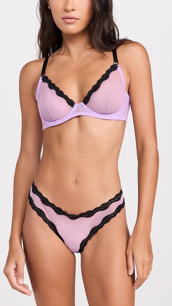 Fleur du Mal Sheer Tulle Demi Bra | Shopbop Product Image