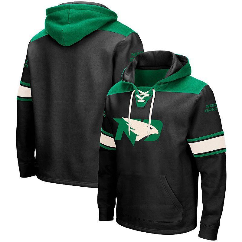 Mens Colosseum Black North Dakota 2.0 Lace-Up Hoodie Product Image