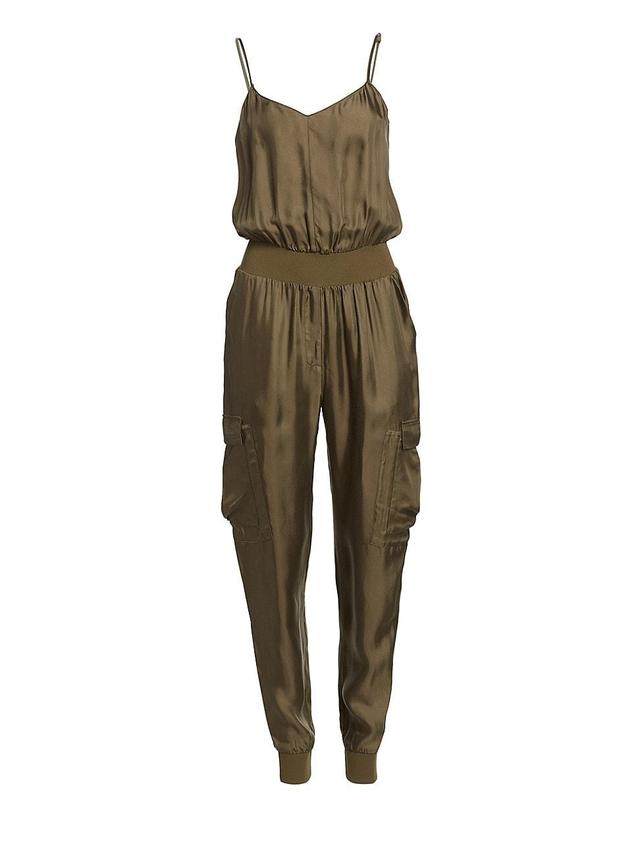 Womens Amia Twill Jumpsuit Product Image