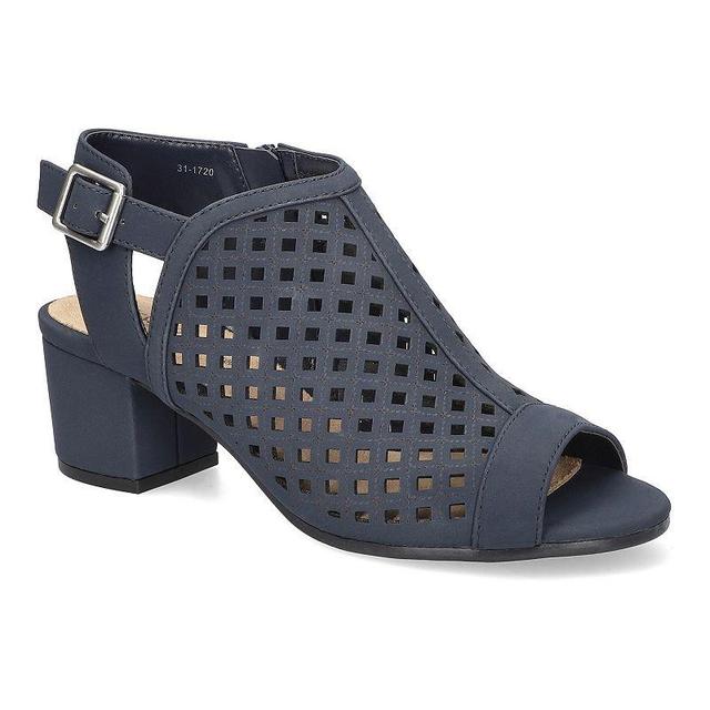 Easy Street Belva Womens Block Heel Sandals Blue Product Image