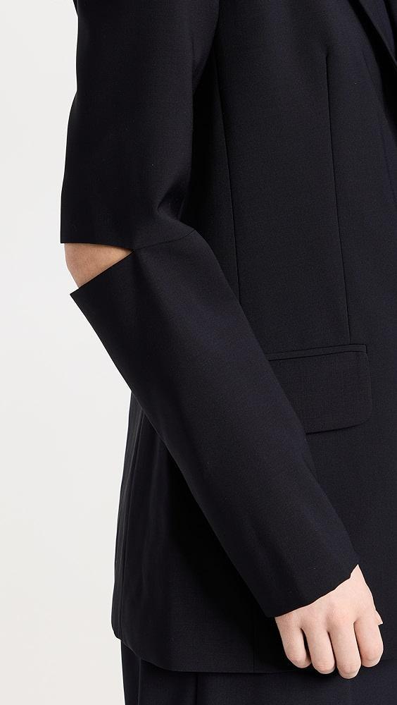 Tibi Tropical Wool Cutout Sleeve Marlon Blazer | Shopbop Product Image