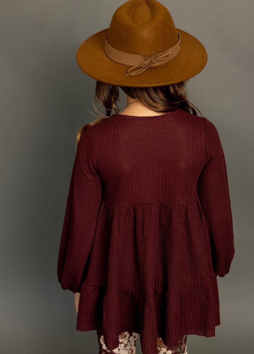 Laila Henley Top in Plum Product Image