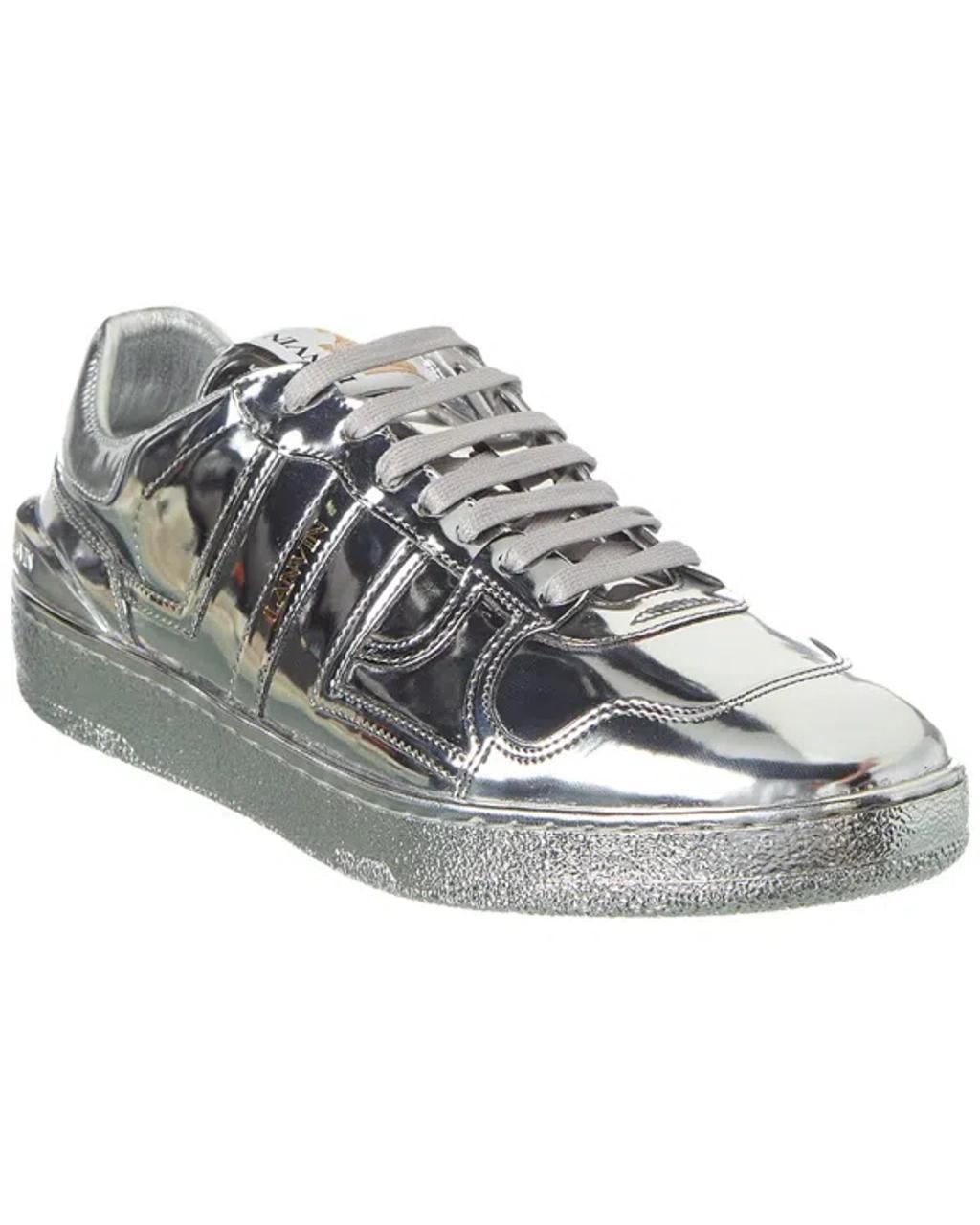 LANVIN Clay Sneaker In Silver Product Image