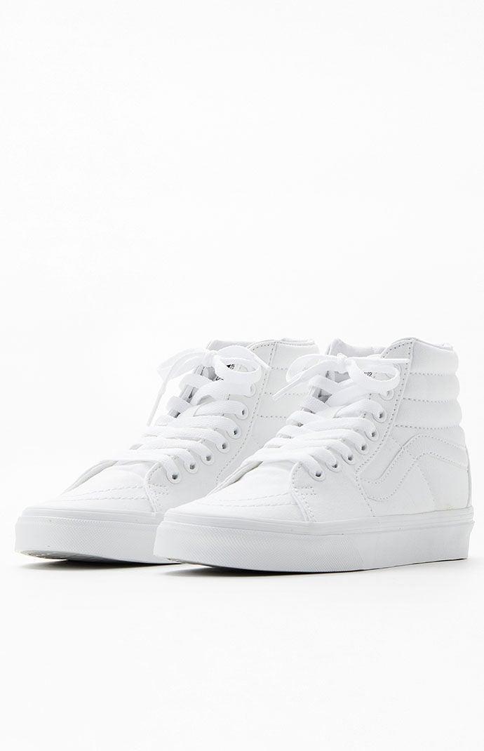 Vans Mens Vans Sk8 Hi - Mens Shoes True White/White Product Image