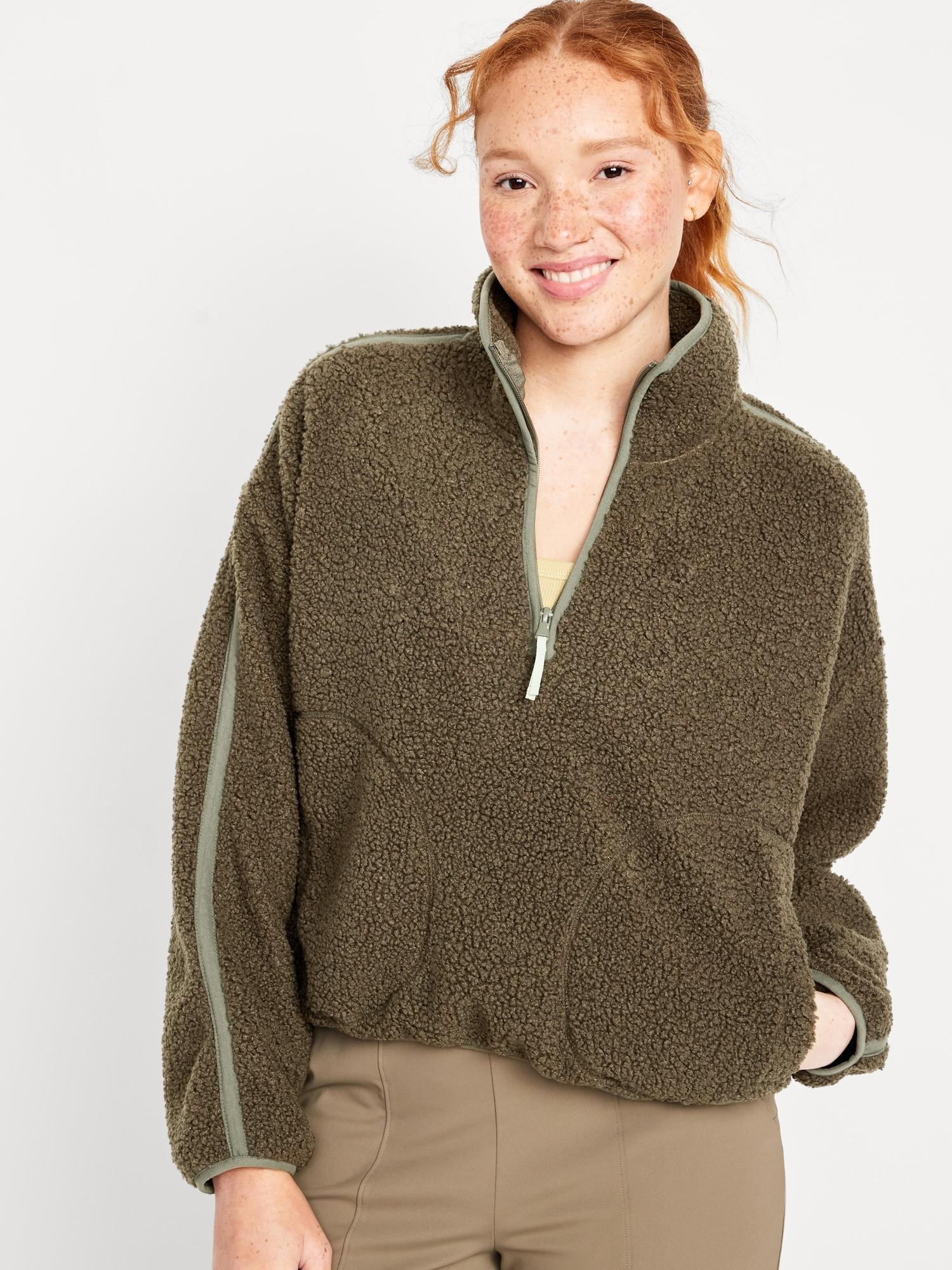 Crop Sherpa Quarter Zip Product Image