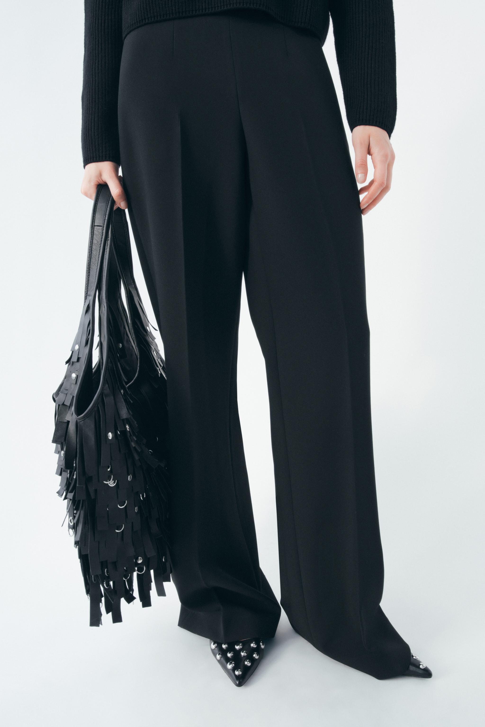 FRINGED LEATHER MAXI TOTE BAG Product Image