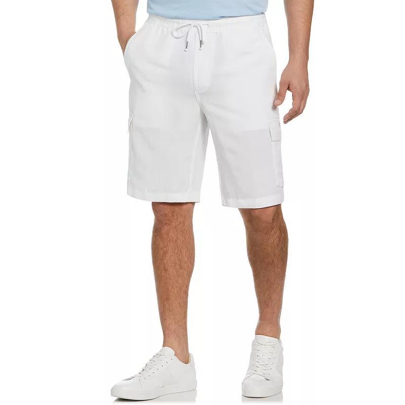 Cubavera Linen Blend Cargo 10" Mens Deck Short, Small Product Image