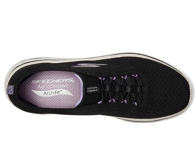 Skechers Womens Go Walk Arch Fit- Crystal Waves Walking Sneakers from Finish Line - Navy Product Image