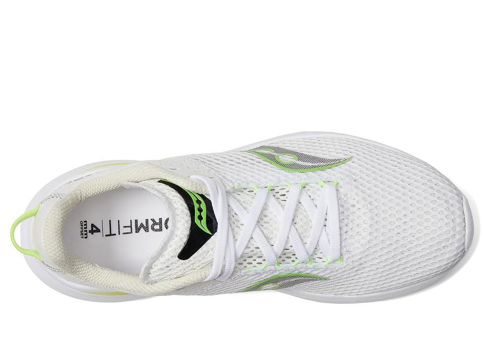 Saucony Mens Saucony Kinvara 14 - Mens Running Shoes Citron/Black/White Product Image