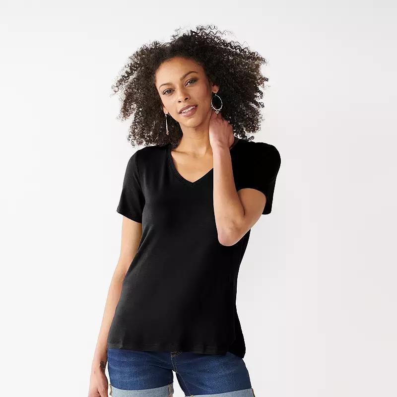 Womens Nine West Essential V-Neck Tee Product Image