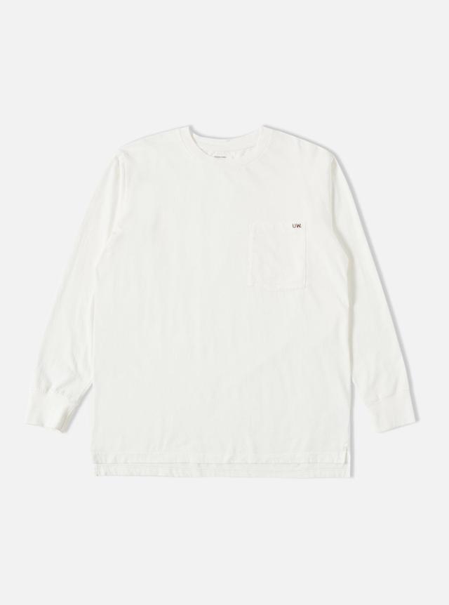 Universal Works L/S Tee in Ecru Organic Jersey Product Image