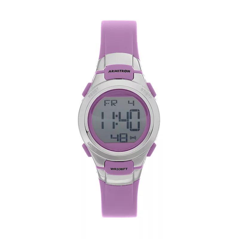 Armitron Womens Sport Digital Chronograph Watch Purple Product Image