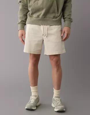 AE Flex 7" Lived-In Linen-Blend Trekker Short Product Image