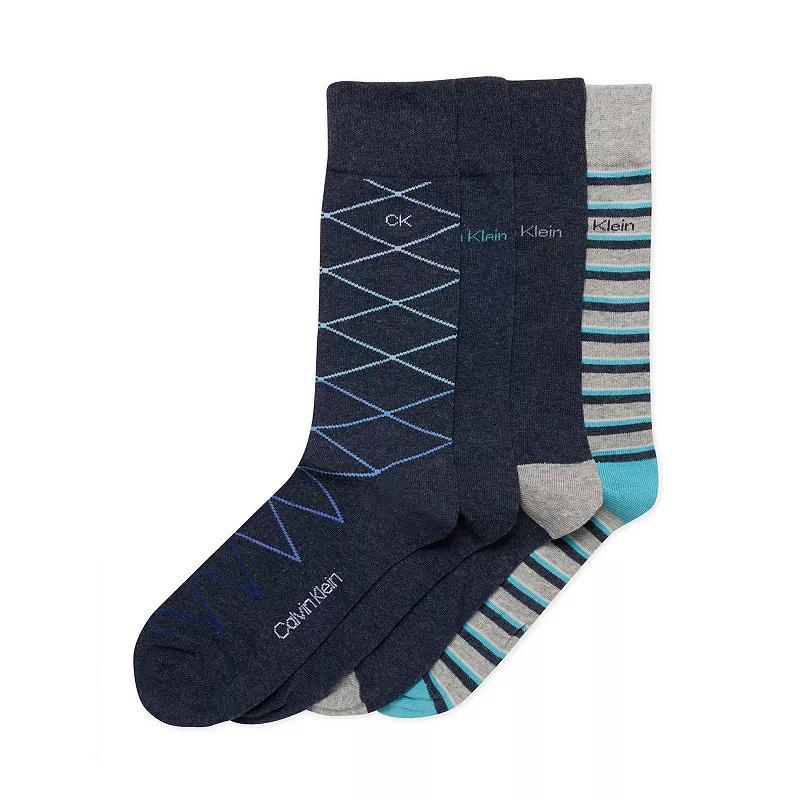 Mens Calvin Klein Pattern Dress Socks 4-Pack Product Image