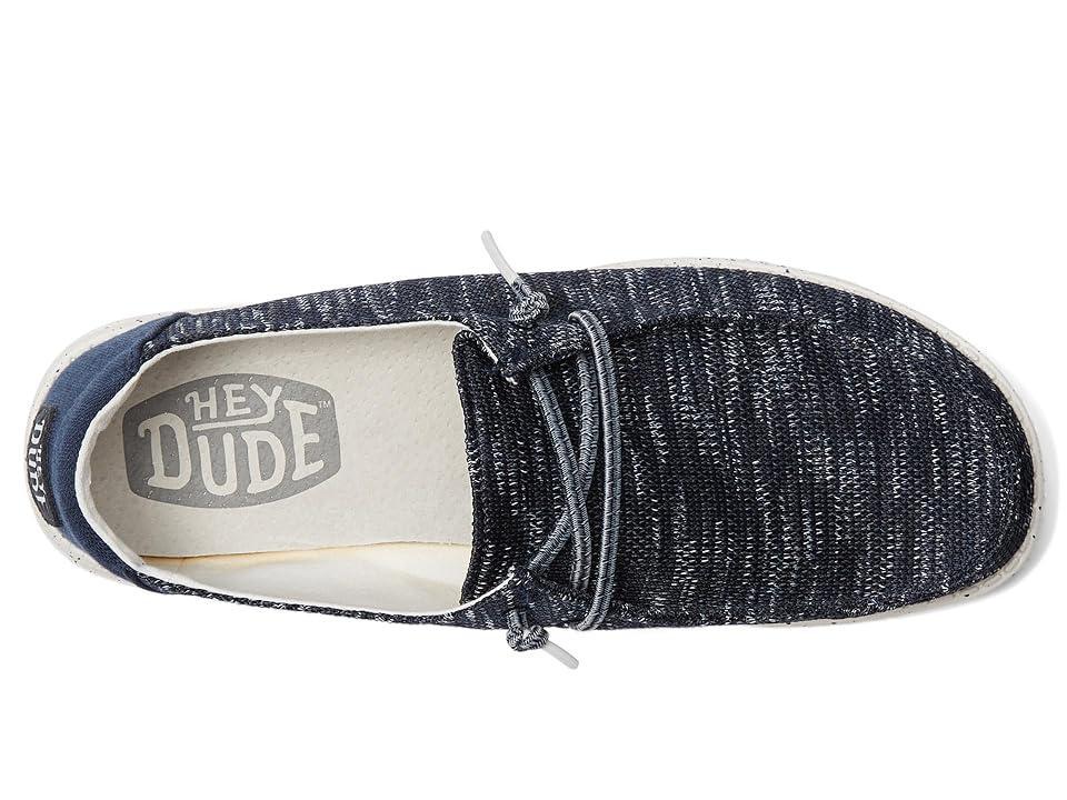 Hey Dude Wendy Sox SlipOn | Womens | Navy/White SpaceDye | Size 10 | Slip-Ons | Sneakers Product Image