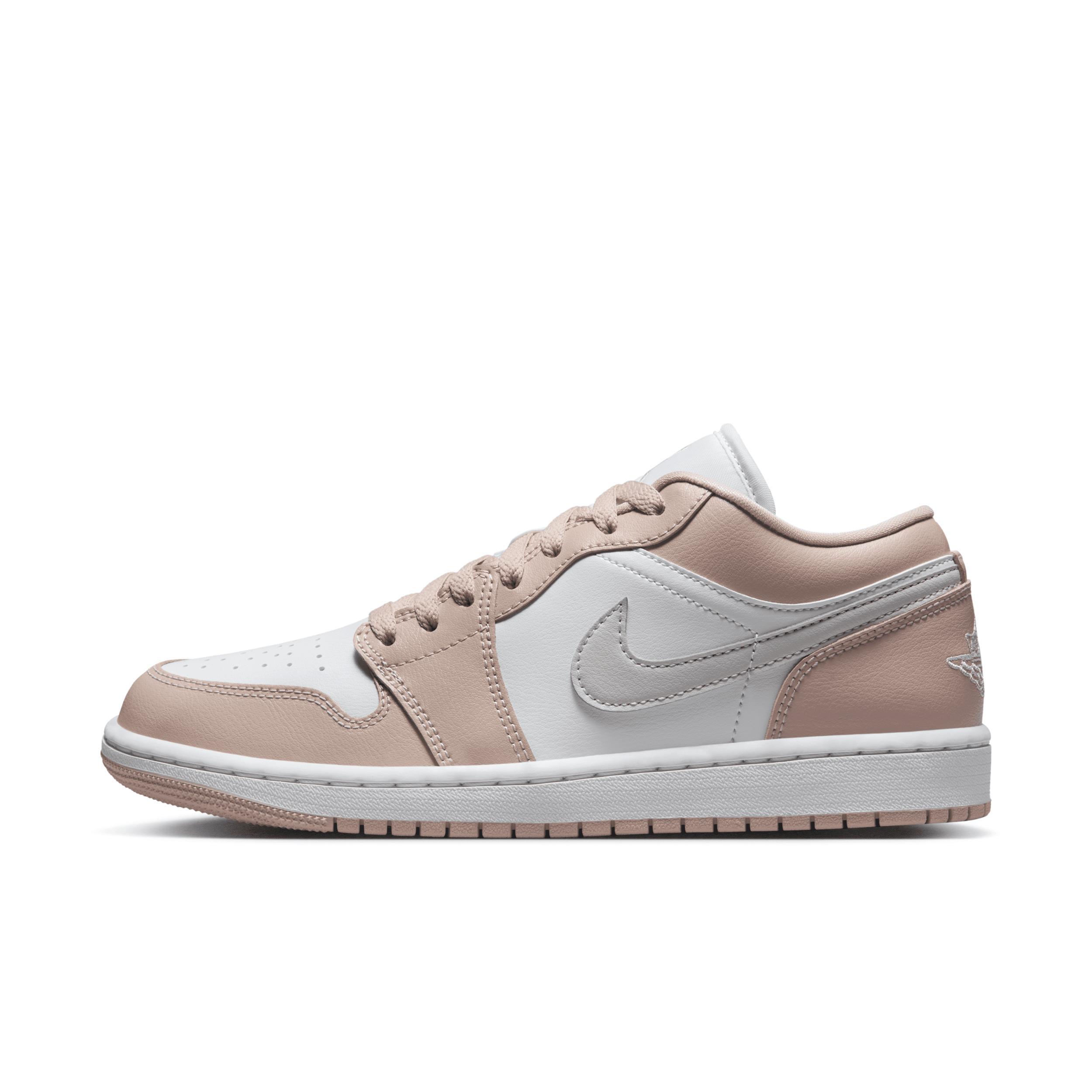 Jordan Womens Jordan AJ 1 Low - Womens Basketball Shoes Light Bone/White Product Image