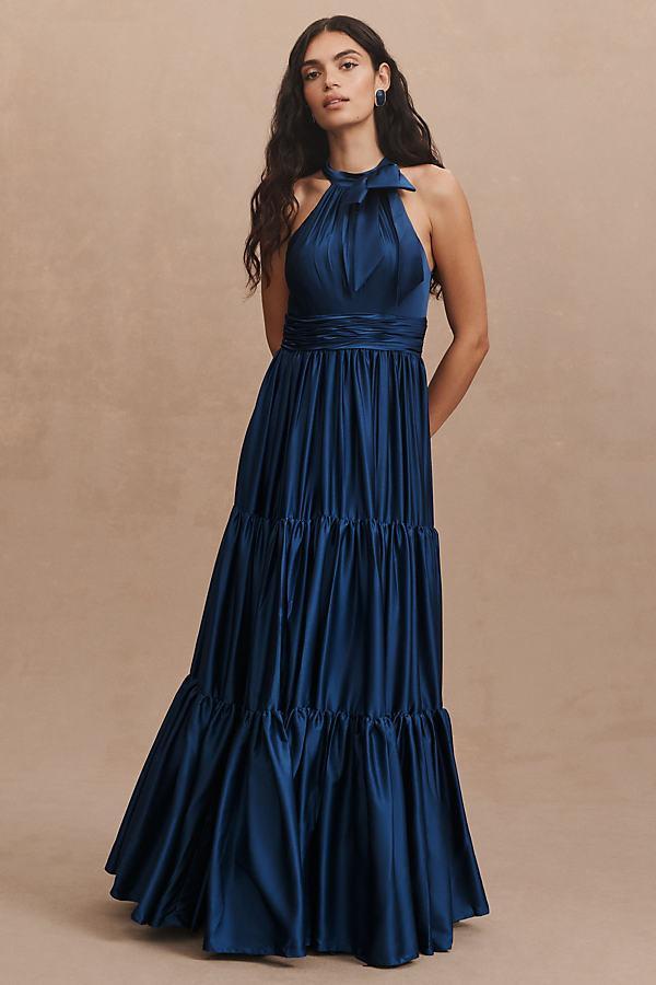 Tiered Ruffle Halter Gown product image