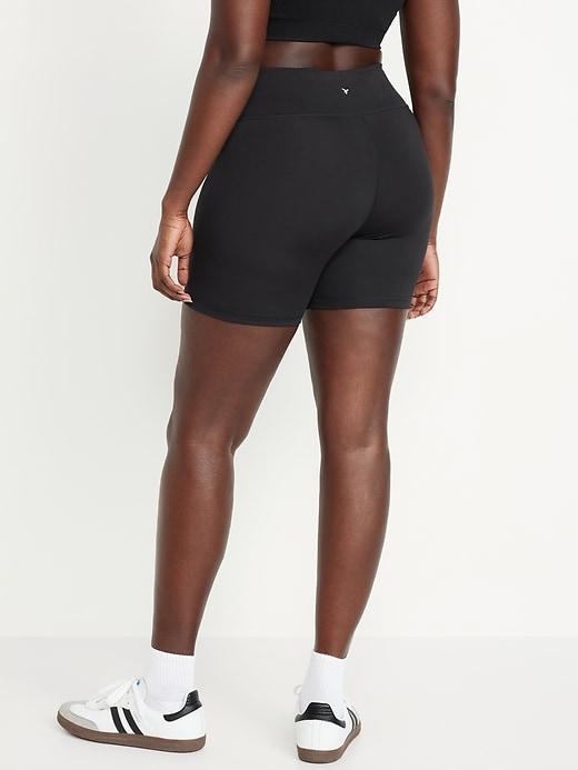 High-Waisted PowerSoft Biker Shorts -- 6-inch inseam Product Image