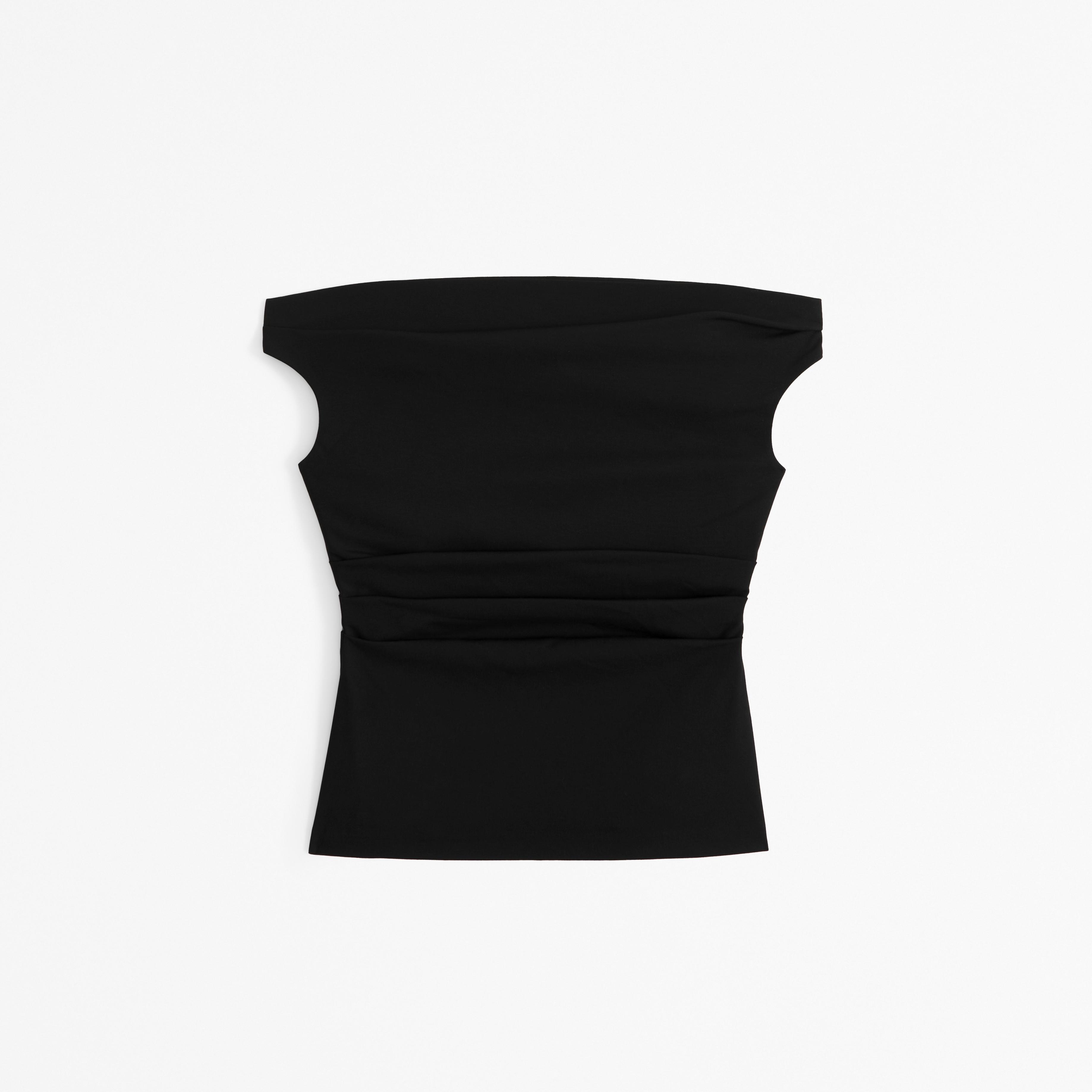 Off-The-Shoulder Tailored Drapey Top Product Image