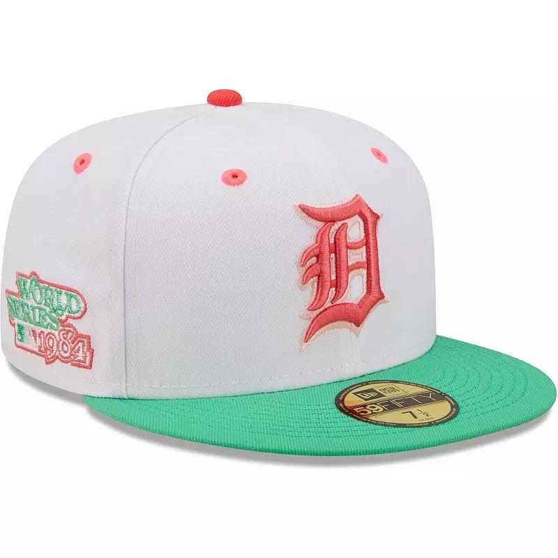 Mens New Era /Green Detroit Tigers 1984 World Series Watermelon Lolli 59FIFTY Fitted Hat Product Image