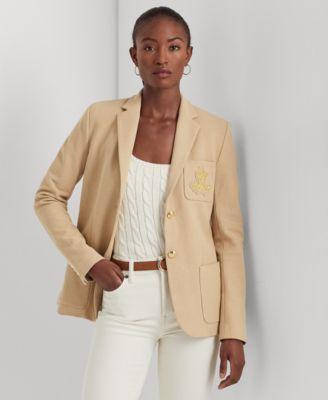 Petite Slim-Fit Jacquard Blazer Product Image